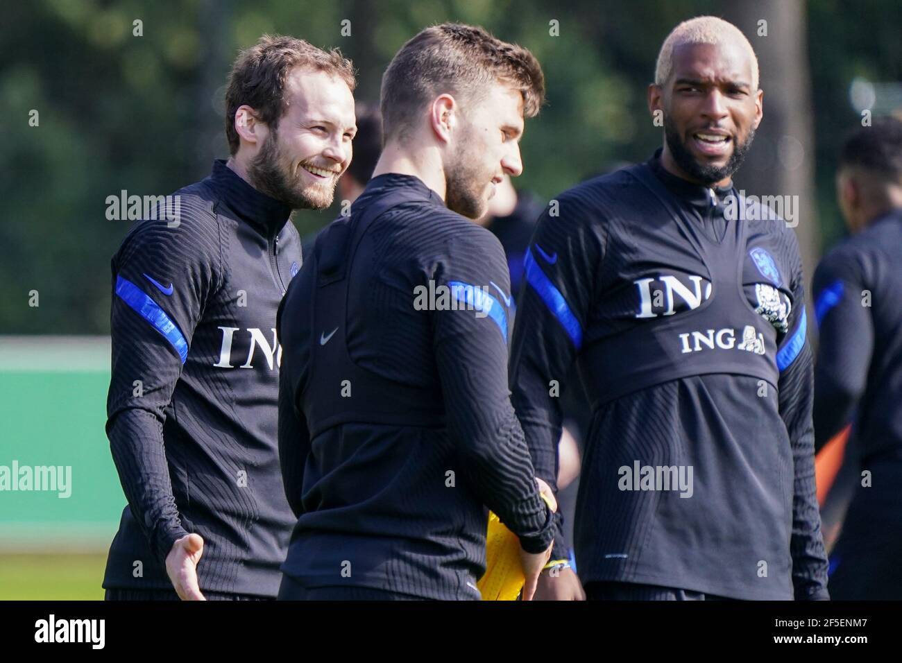 ZEIST, NIEDERLANDE - MÄRZ 26: Daley Blind von Holland während der Niederländischen Trainings- & Pressekonferenz auf dem KNVB Campus am 26. März 2021 in Zeist, Ne Stockfoto