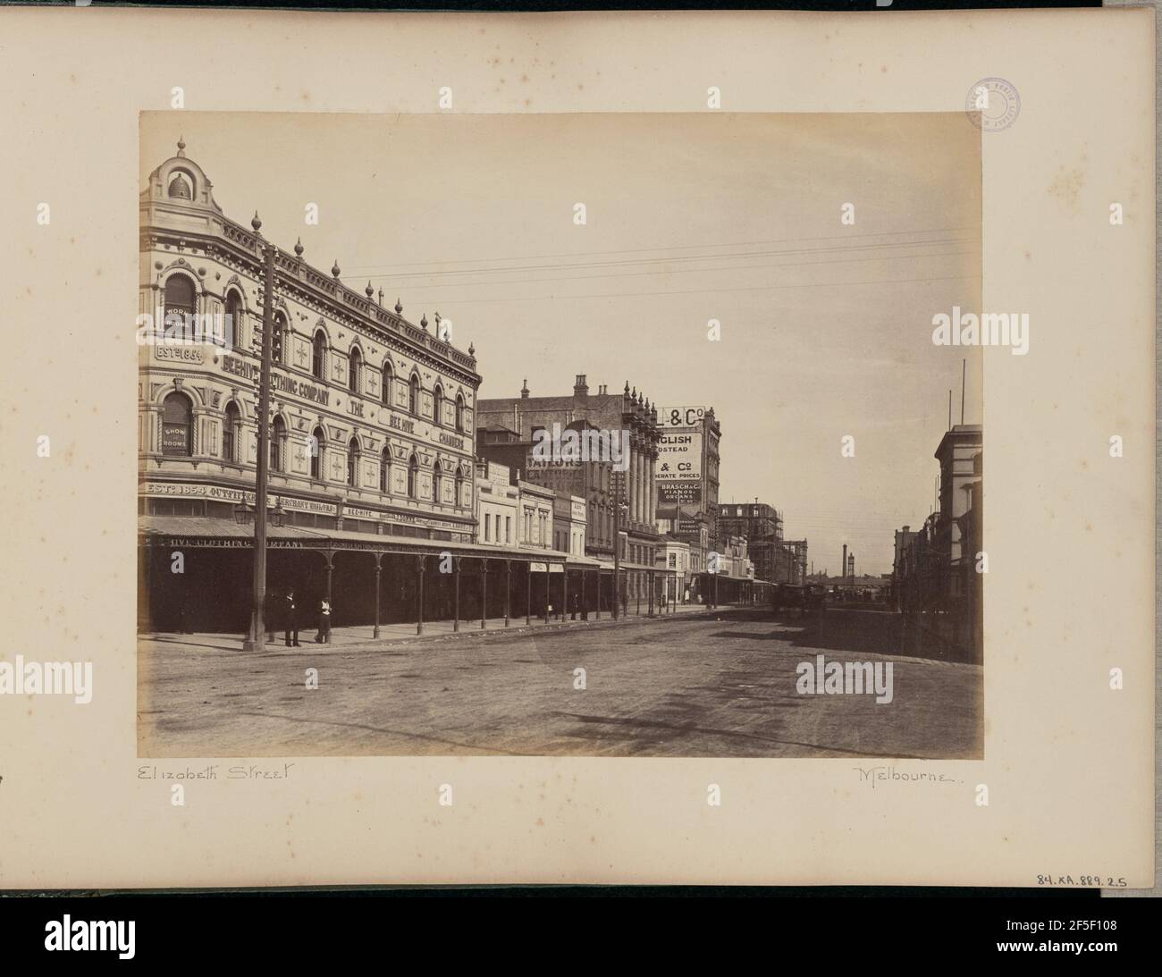 Elizabeth Street. Charles Bayliss (Australien, 1850 - 1897) Stockfoto