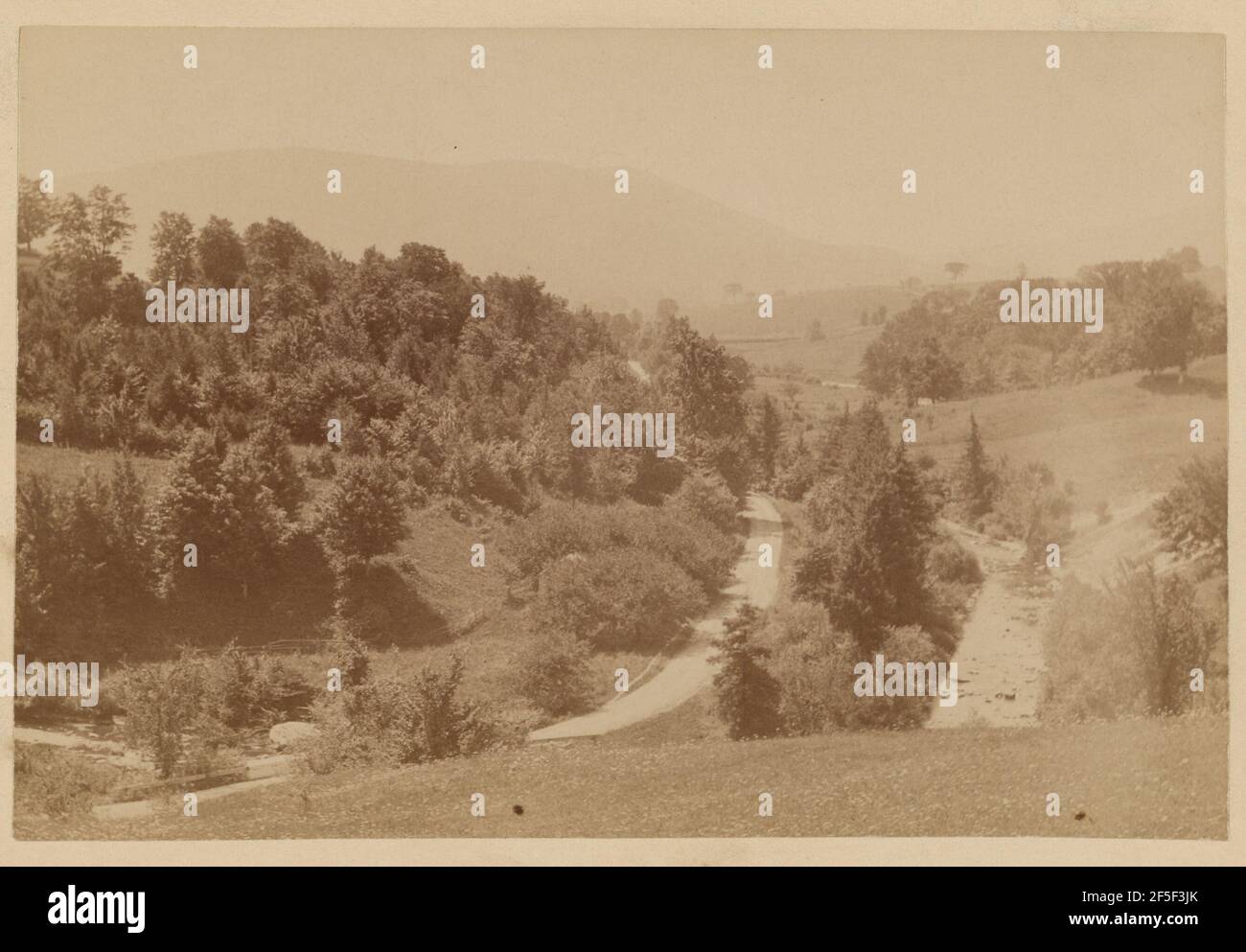 Landschaft auf dem Land. Unbekannter Hersteller, Amerikaner Stockfoto