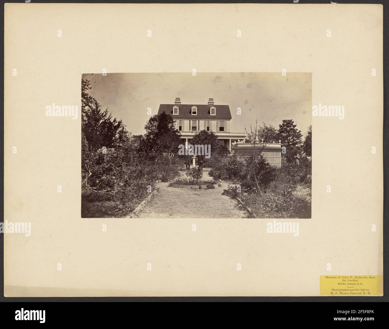 Villa von John E. Seabrook, aus dem Garten Edisto Island, South Carolina. Henry P. Moore (amerikanisch, 1835 - 1911) Stockfoto