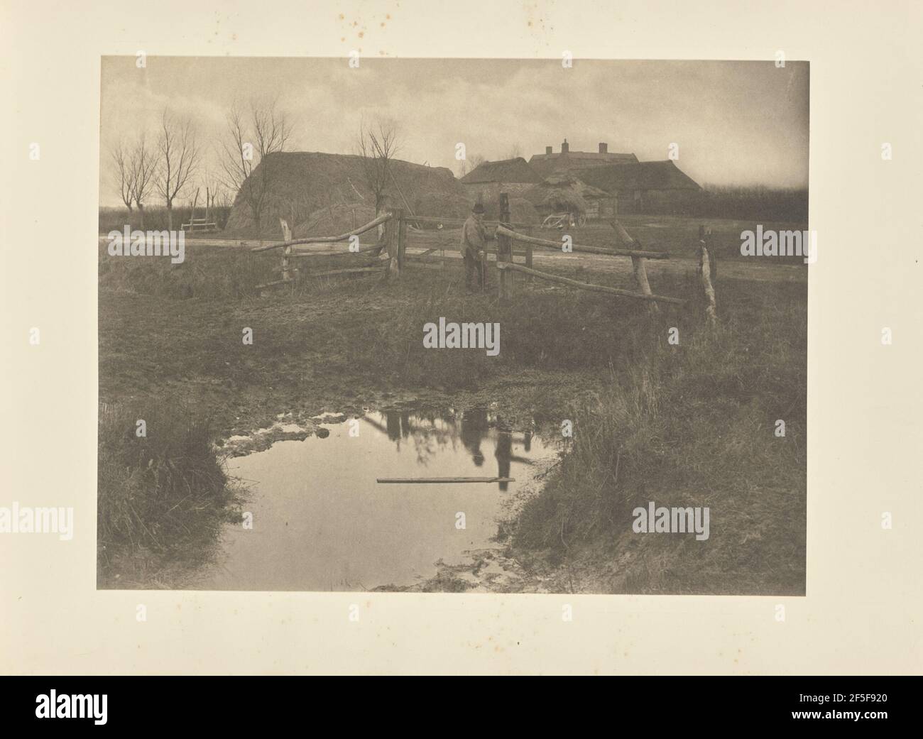 Eine Marsh Farm. Peter Henry Emerson (Brite, geb. Kuba, 1856 - 1936) Stockfoto