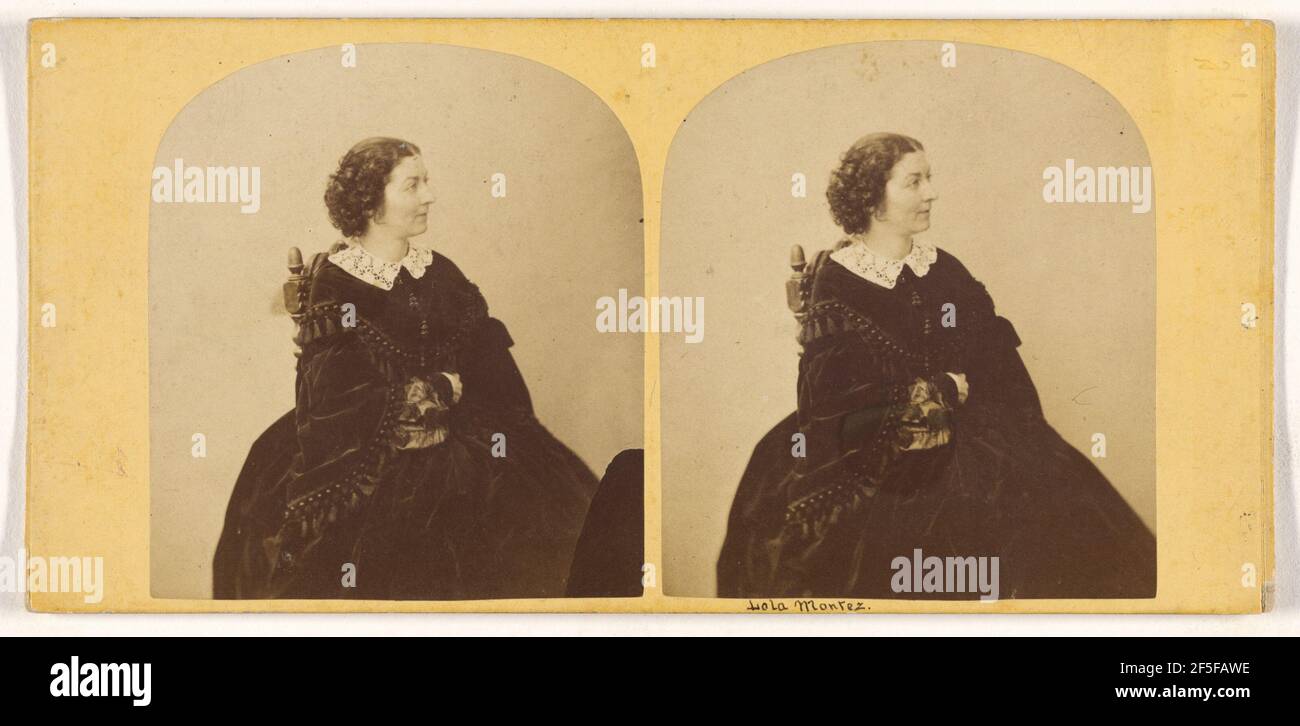 Frau Lola Montez (Gräfin von Landsfeld). Unbekannter Hersteller, britisch Stockfoto