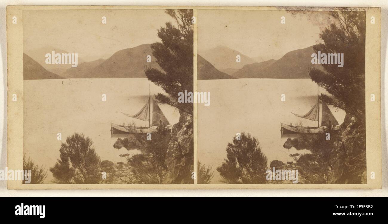 Lake Wanaka... Burton Brothers (Neuseeländer, gegründet 1866, aufgelöst 1914) Stockfoto