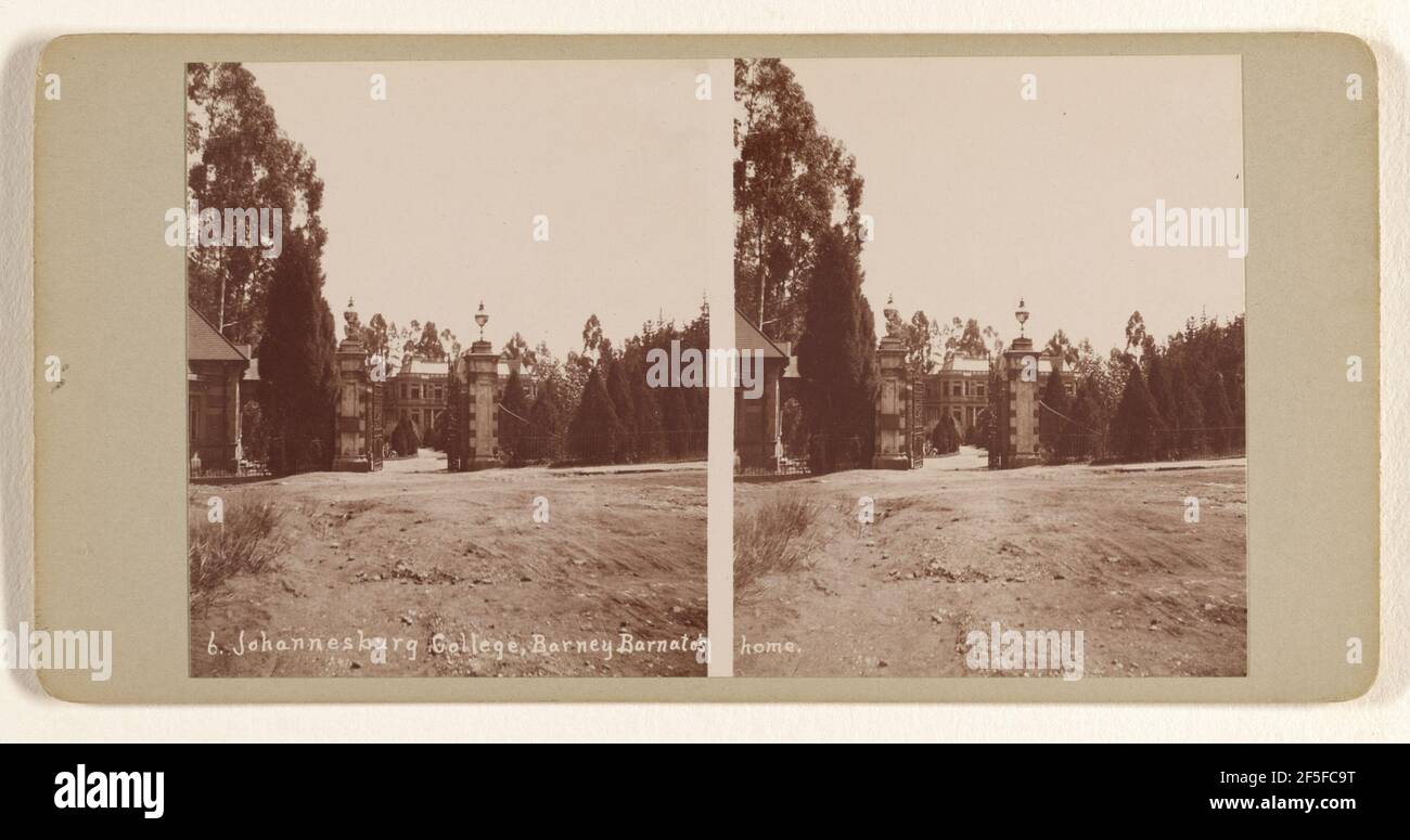 Johannesburg College, Barney Barnato zu Hause.. J. Wilbur Read (amerikanisch, 1866 - 1946) Stockfoto