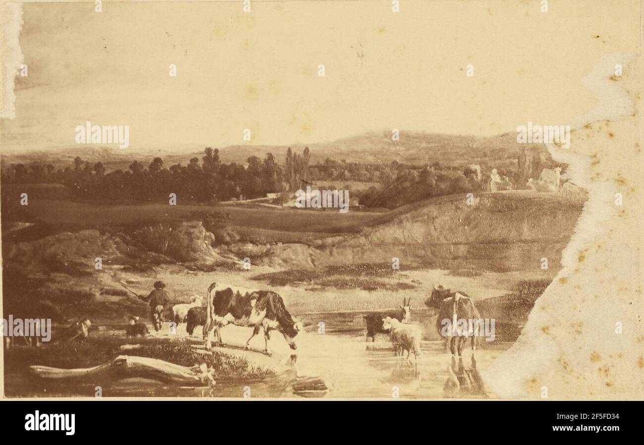 Landschaftsmalerei. Unbekannt Stockfoto