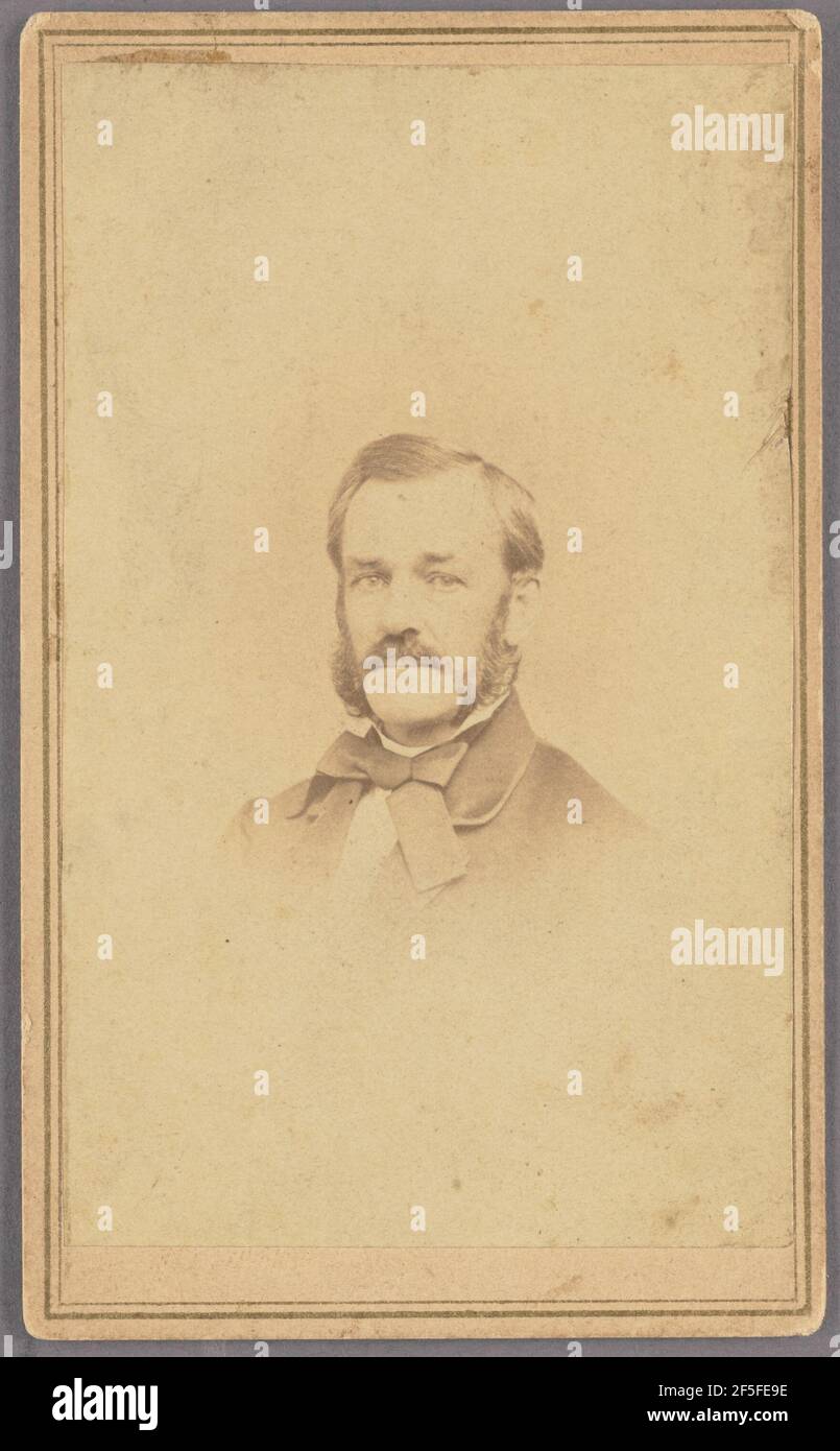 Porträt eines Mannes. William J. Shew (Amerikaner, 1820 - 1903) Stockfoto