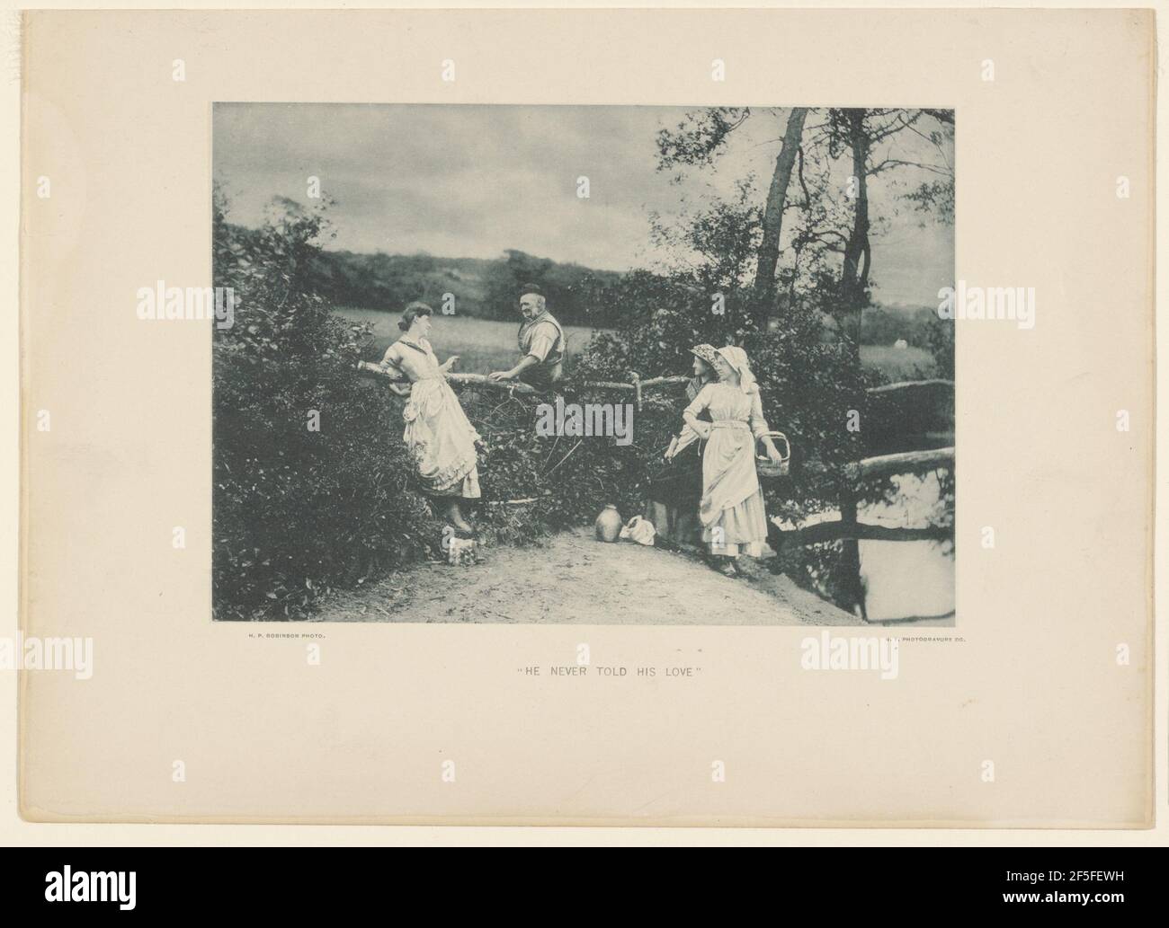 Er Erzählte Nie Seine Liebe. Stockfoto