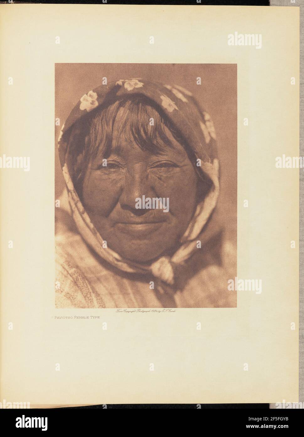 Paviotso Buchsentyp. Edward S. Curtis (amerikanisch, 1868 - 1952) Stockfoto