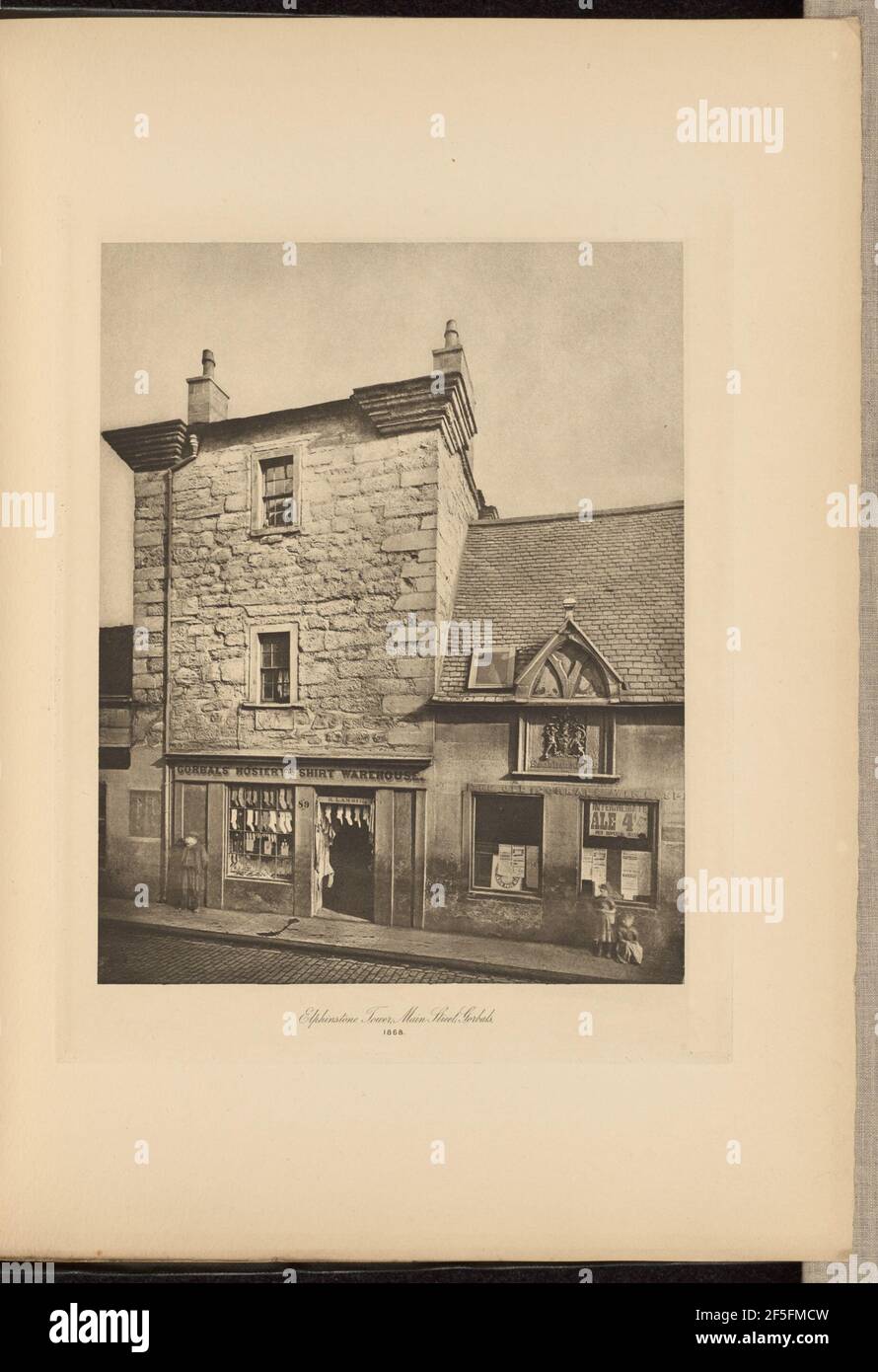 Elphinstone Tower, Hauptstraße, Gorbals. Thomas Annan (Scottish,1829 - 1887) Stockfoto