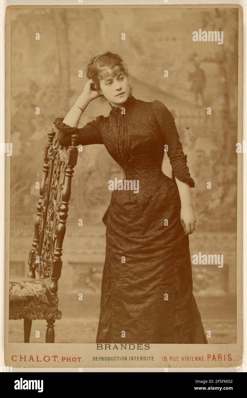 Marthe Brandes (Diane de Lys - 4e Acte). Isidore Alphonse Chalot (Französisch, aktiv um 1885) Stockfoto