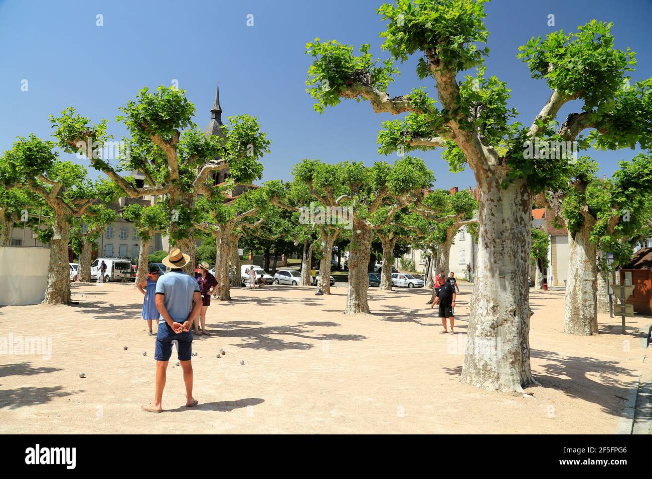 Chambon sur Voueize Stockfoto