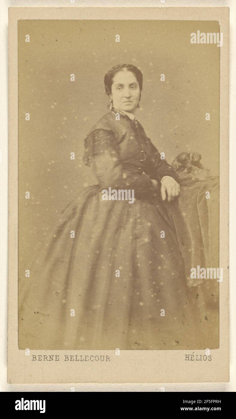 Nicht identifizierte Frau, stehend. Étienne-Prosper Berne-Bellecour (Französisch, 1838 - 1910) Stockfoto