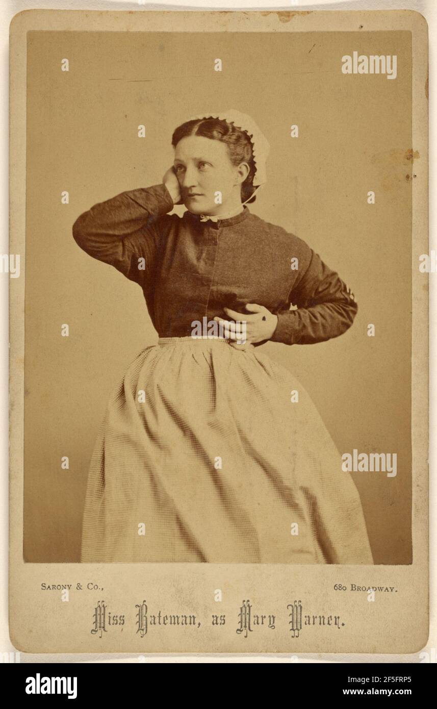 Fräulein Bateman, als Mary Warner... Napoleon Sarony (Amerikaner, geboren Kanada, 1821 - 1896) Stockfoto