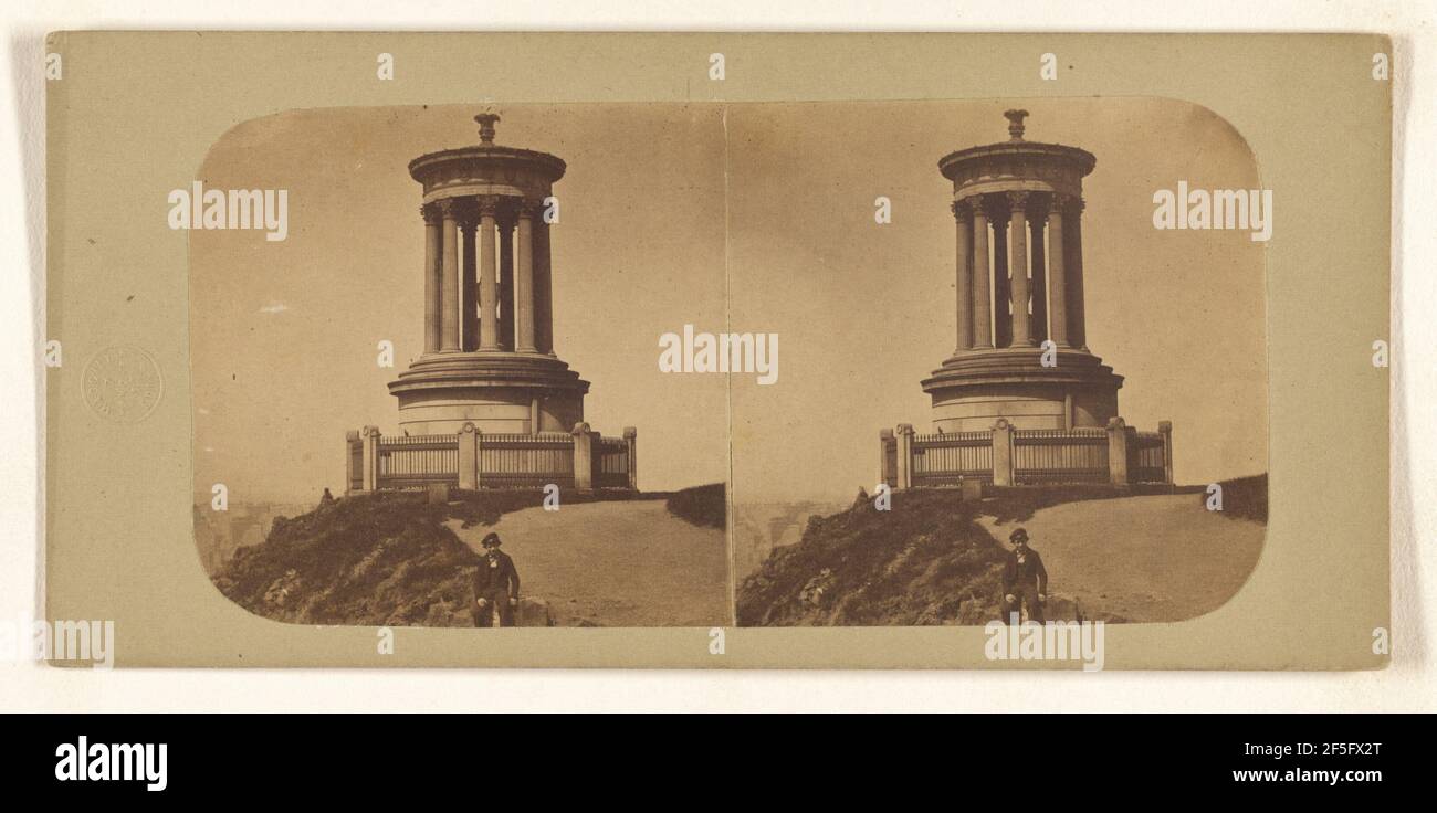 Dugald Stewart Monument, Calton Hill, Edinburgh. James Macgill (Scottish, Active Edinburgh, Schottland 1860s) Stockfoto