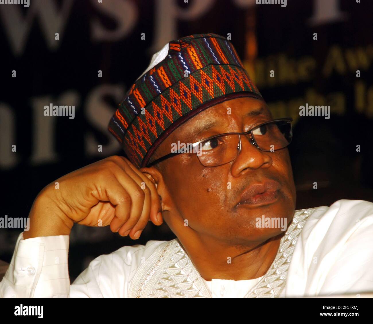 General Ibrahim Babangida, nigianischer Militärstaatschef von 1985 bis 1993. Stockfoto