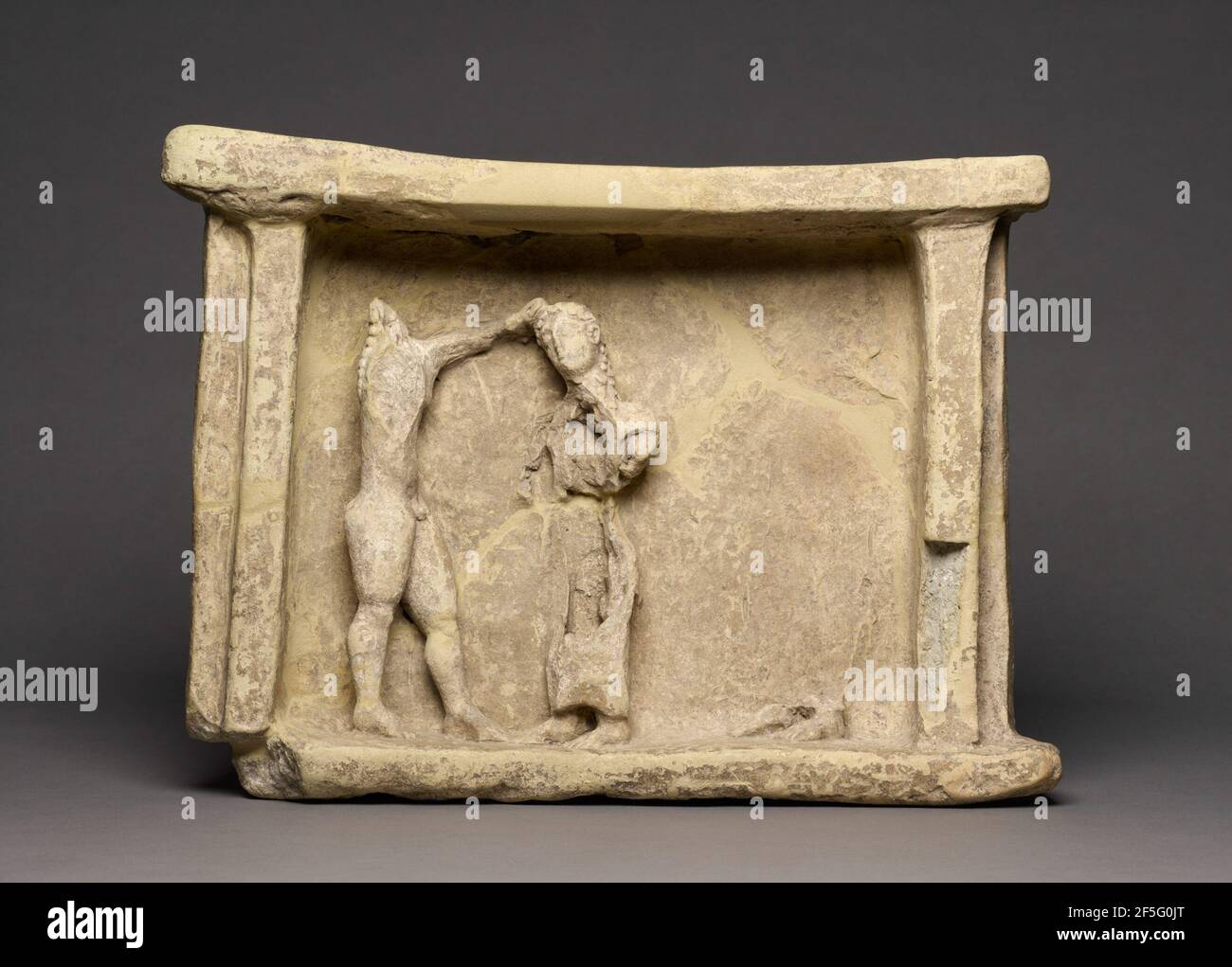 Relief mit Orestes und Clytemnestra. Unbekannt Stockfoto