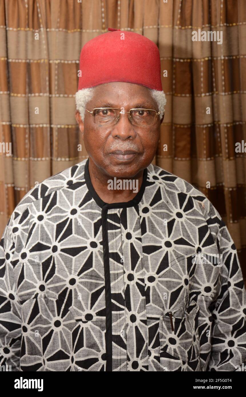 Alex Ekwueme war der erste gewählte Vizepräsident von Nigeria von 1979 bis 1983 während der Zweiten Republik Nigeria. Stockfoto