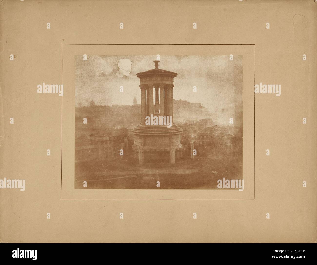 Calton Hill, das Dugald Stewart Monument. Hill & Adamson (schottisch, aktiv 1843 - 1848) Stockfoto