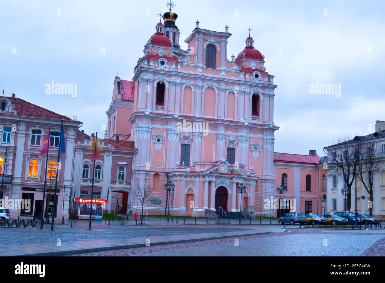 Kirche des heiligen Kasimir, am frühen Morgen Vilnius, Litauen Stockfoto