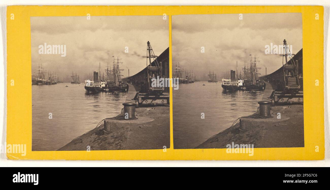 Glasgow - Blick auf die Clyde.. George Washington Wilson (Scottish, 1823 - 1893) Stockfoto