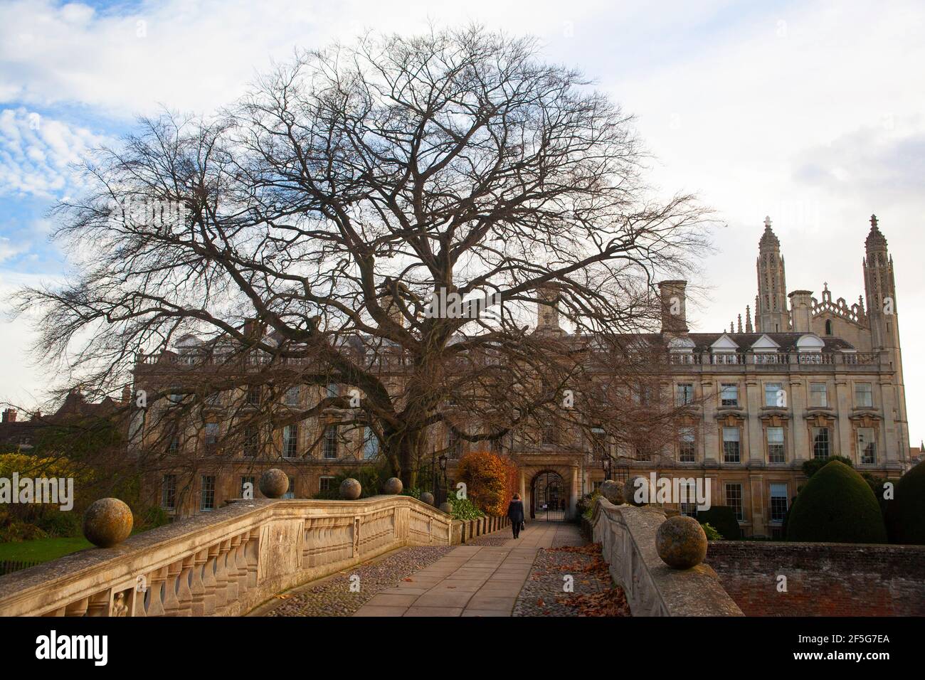 King's College Brücke über den Fluss Cam im Herbst. Cambridge, England. Stockfoto