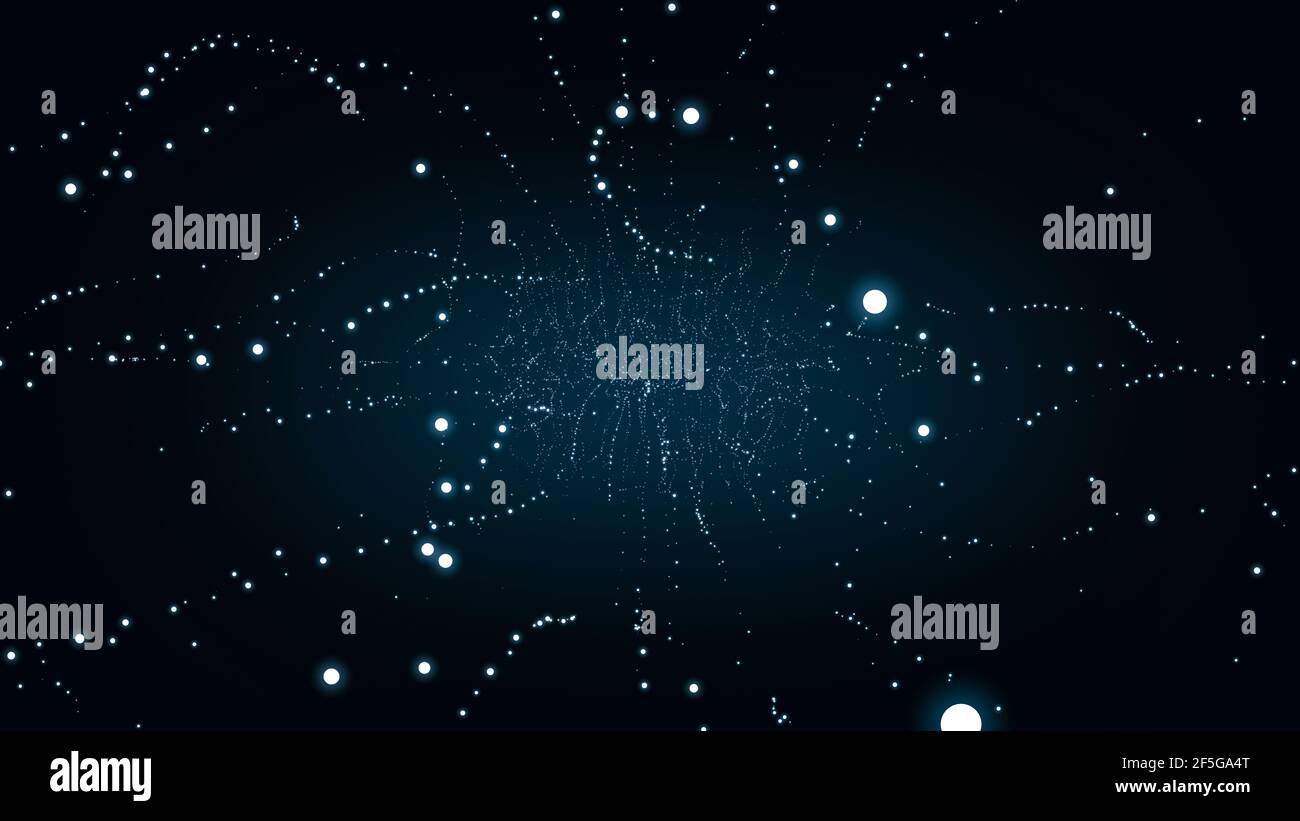 Abstrakt Space Starry, intelligentes Kollektiv, Big Data mit Informationen, Sky Background, Stockfoto