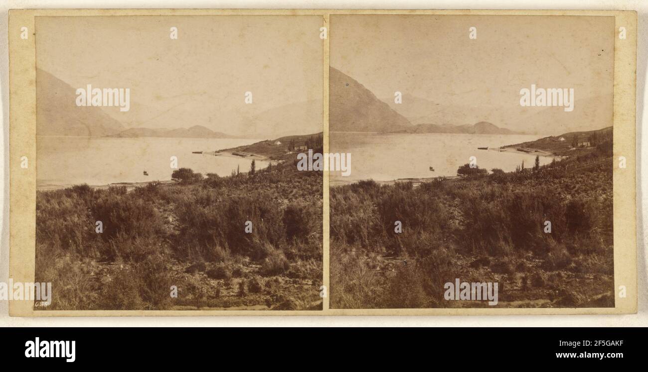 Pembroke - Lake Wanaka.. Burton Brothers (Neuseeländer, gegründet 1866, aufgelöst 1914) Stockfoto