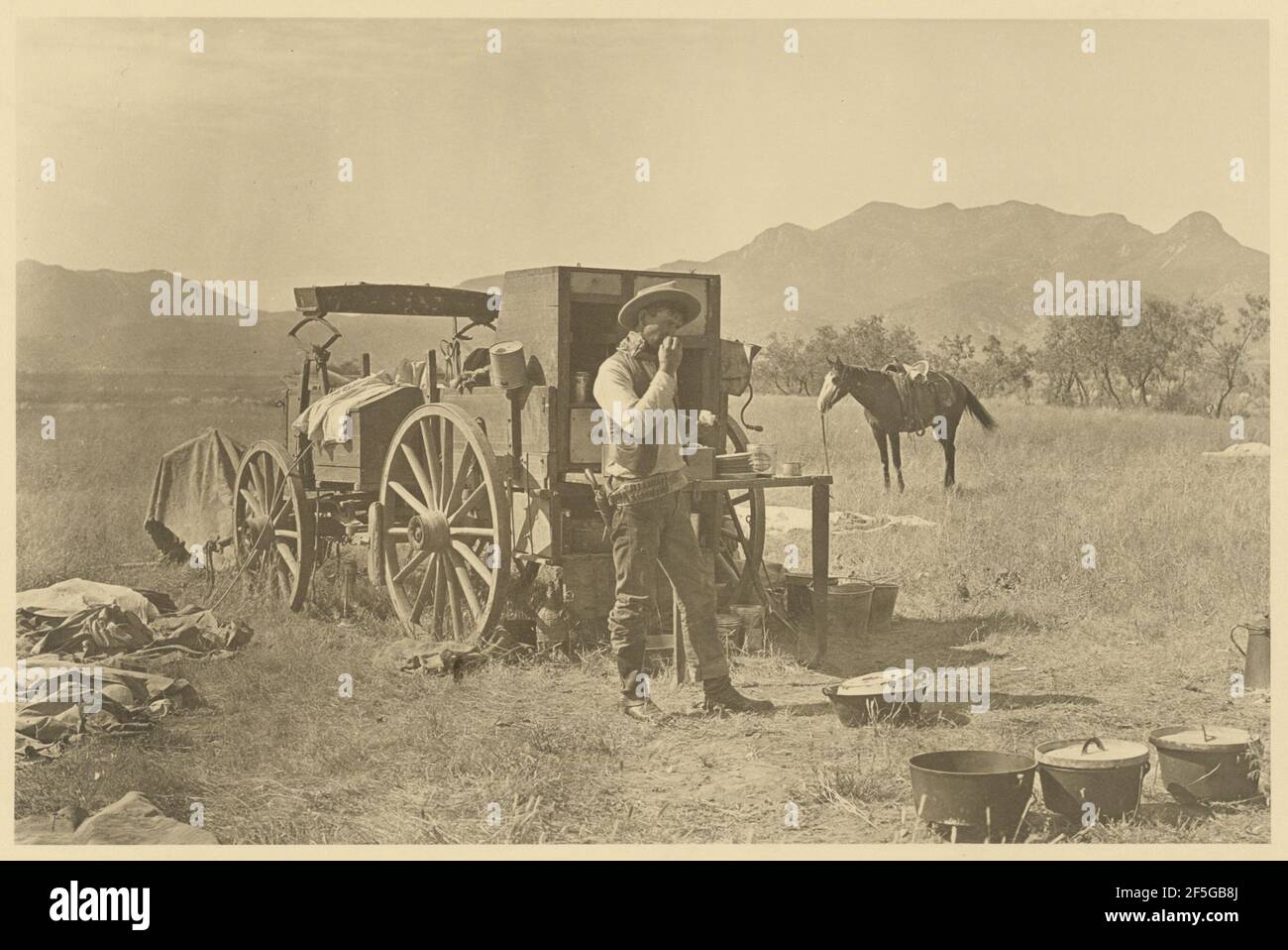Westliche Szene, Bonham, Texas. Erwin Evans Smith (Amerikanisch, 1886 - 1947) Stockfoto