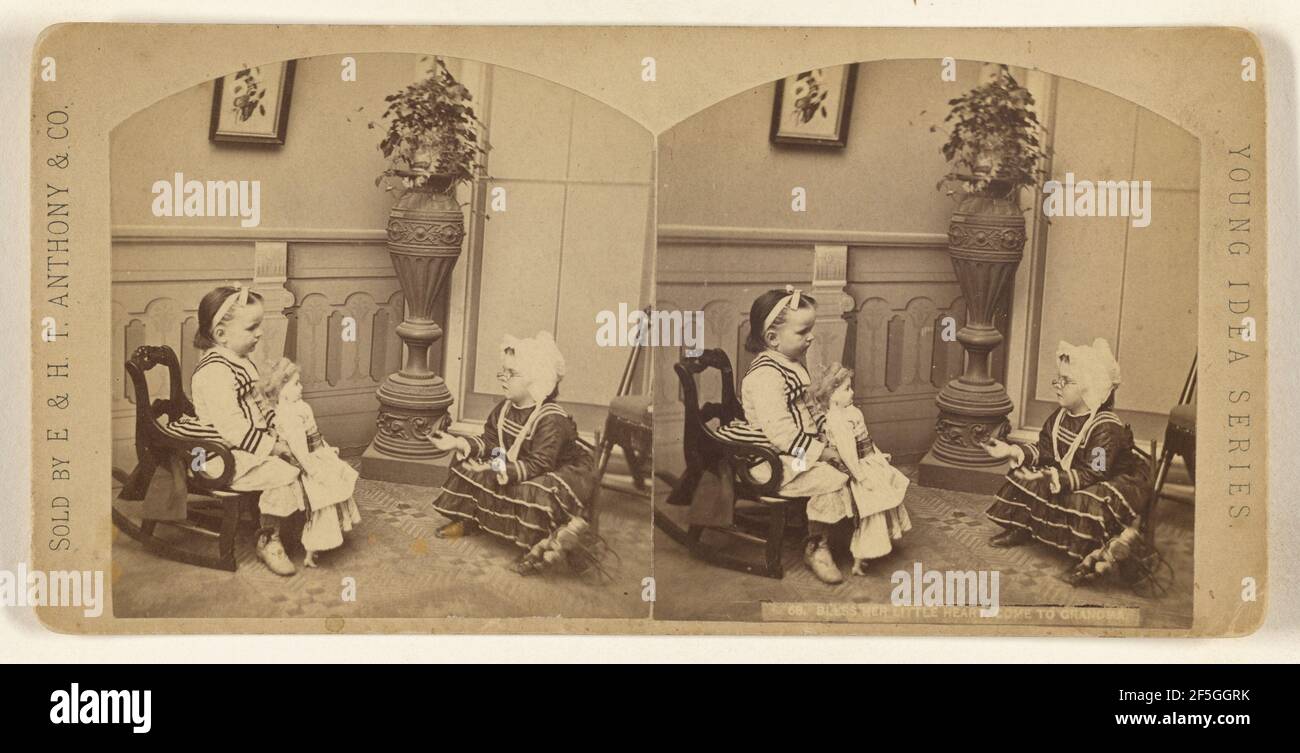 Segne ihr kleines Herz, komm zu Oma.. Edward und Henry T. Anthony & Co. (Amerikaner, gegründet 1862, fusioniert 1902) Stockfoto