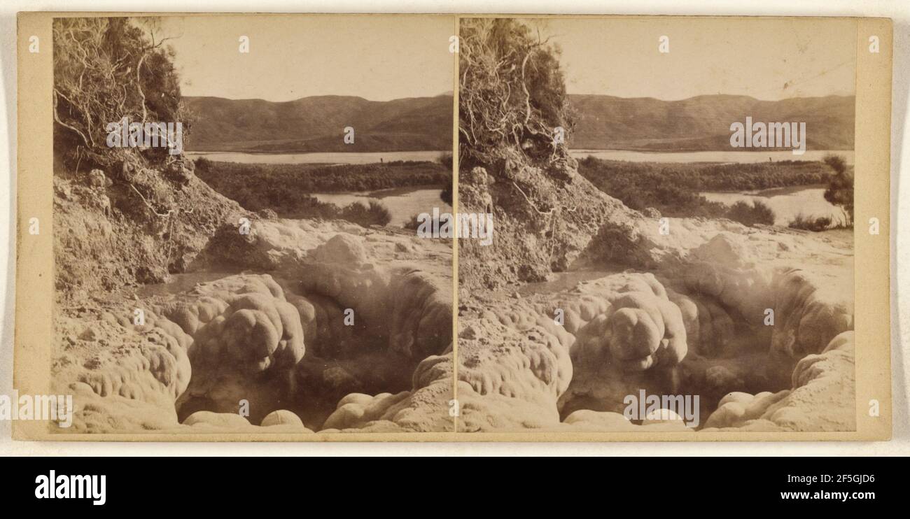Rotokanapanapa - Schlammvulkan.. Burton Brothers (Neuseeländer, gegründet 1866, aufgelöst 1914) Stockfoto