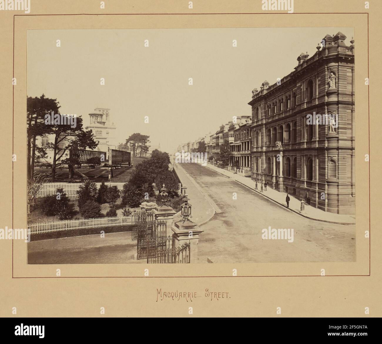 MacQuarrie sic Street. Charles Bayliss (Australien, 1850 - 1897) Stockfoto