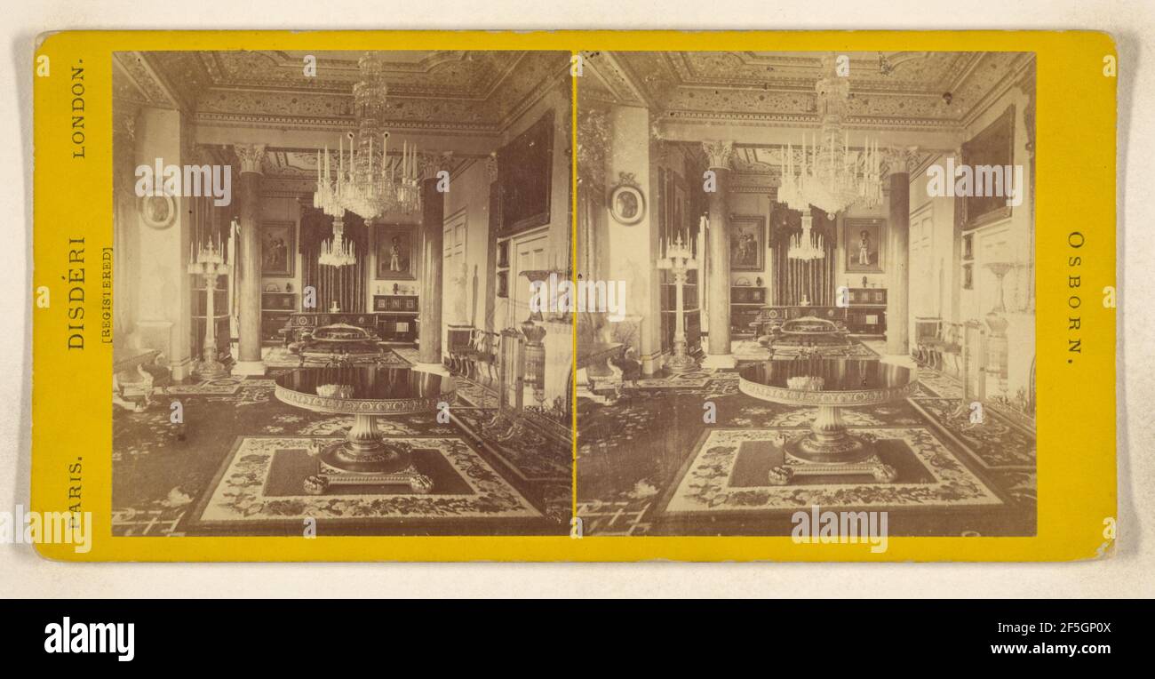 The Drawing Room./Le Grand Salon. Osborn. André Adolphe-Eugène Disdéri (Französisch, 1819 - 1889) Stockfoto