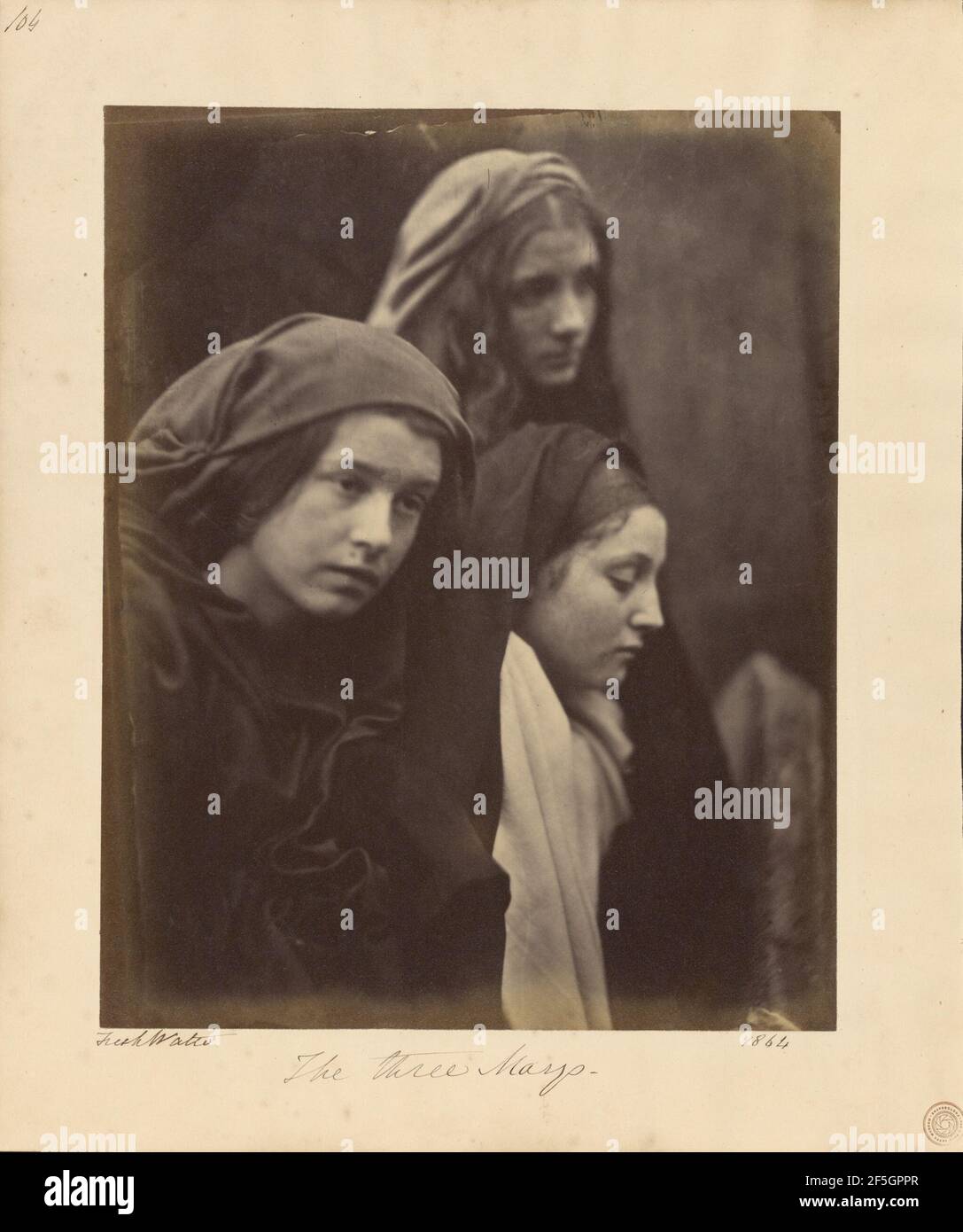 Die Drei Marys. Julia Margaret Cameron (Britin, geboren in Indien, 1815 - 1879) Stockfoto