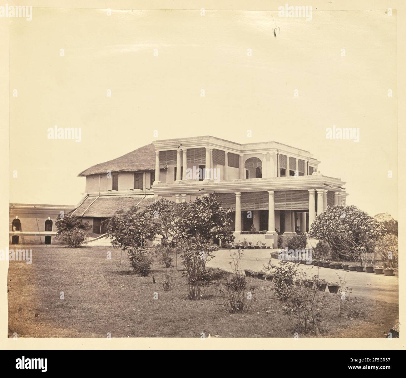 Colonial Residence, Indien. Unbekannt Stockfoto
