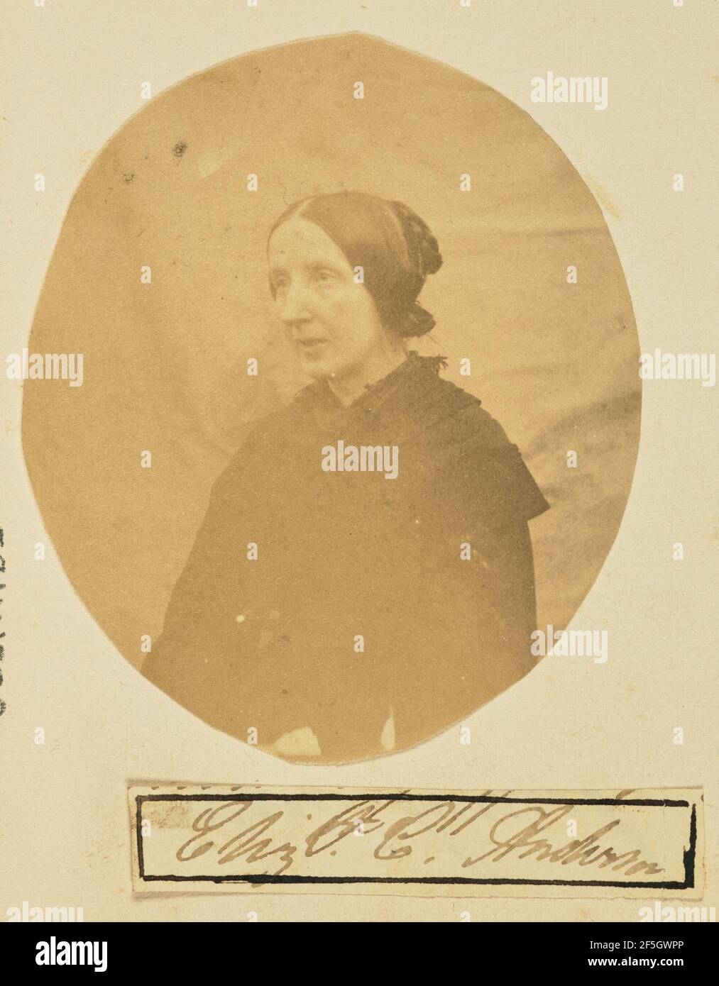 Porträt von Elizabeth Carre Anderson. Unbekannter Hersteller Stockfoto