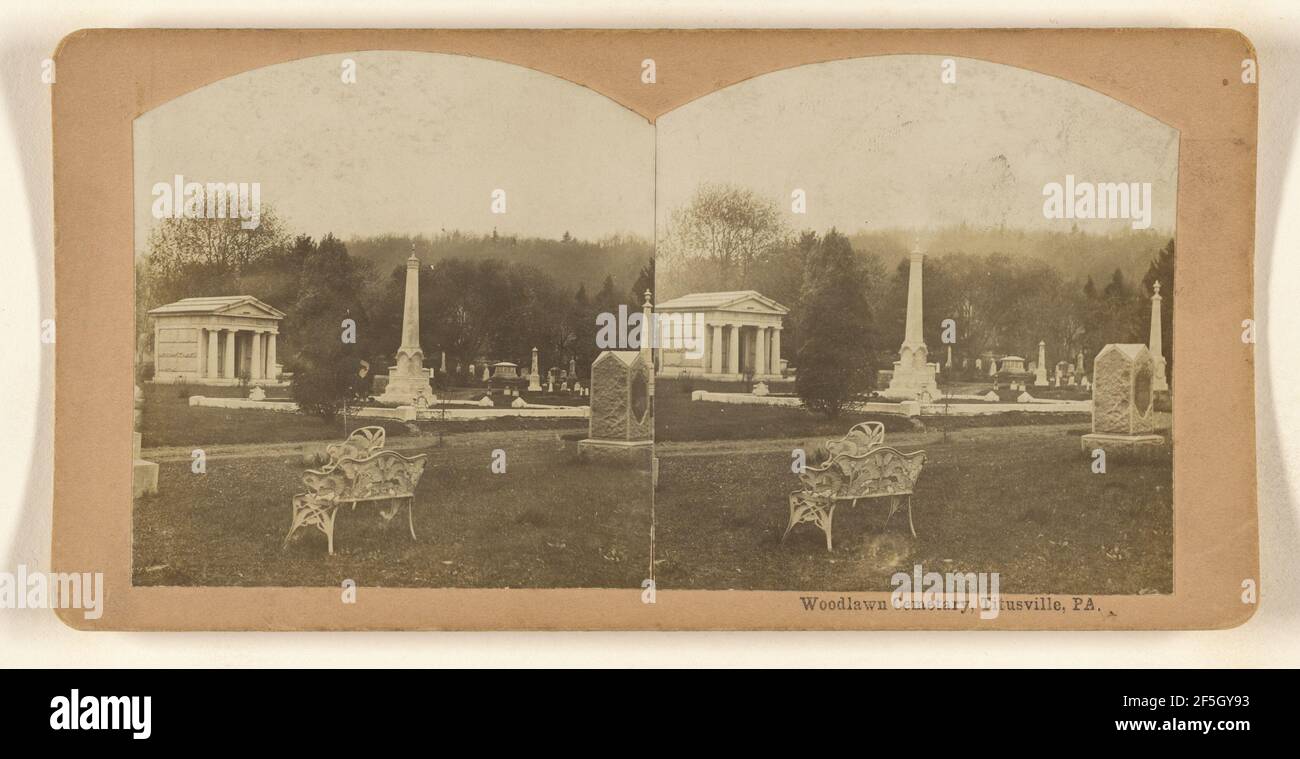 Woodlawn Cemetery, Titusville, PA.. George Ketner (amerikanisch, aktiv Pennsylvania 1900s) Stockfoto
