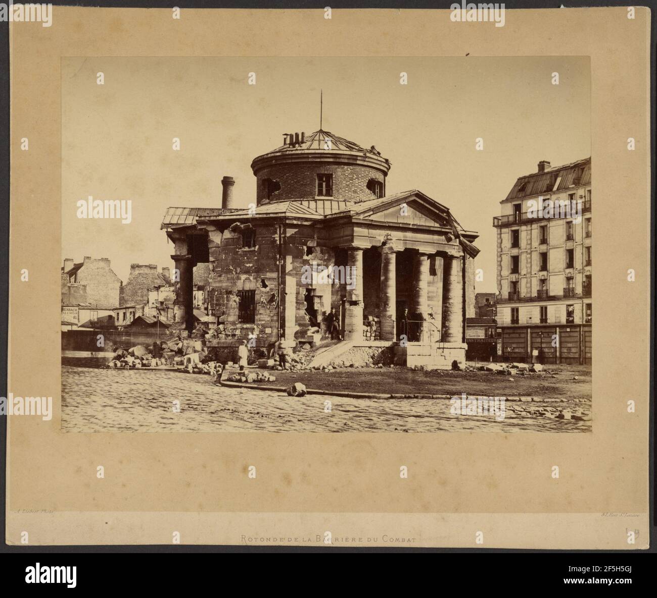Rotonde de la Barriere du Combat. Alphonse J. Liebert (Französisch, 1827 - 1913) Stockfoto