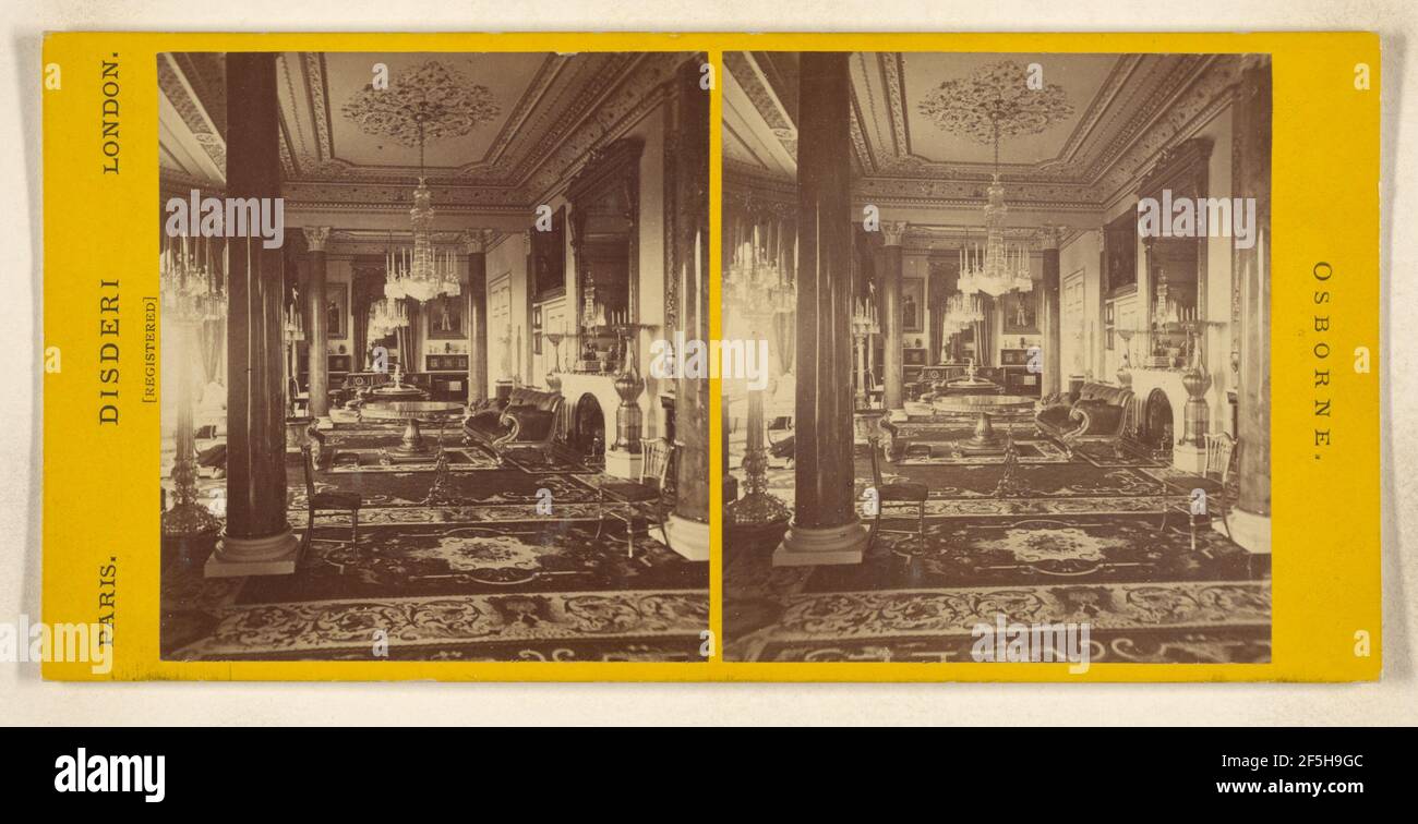 The Drawing Room./La Grand Salon. Osborne. André Adolphe-Eugène Disdéri (Französisch, 1819 - 1889) Stockfoto