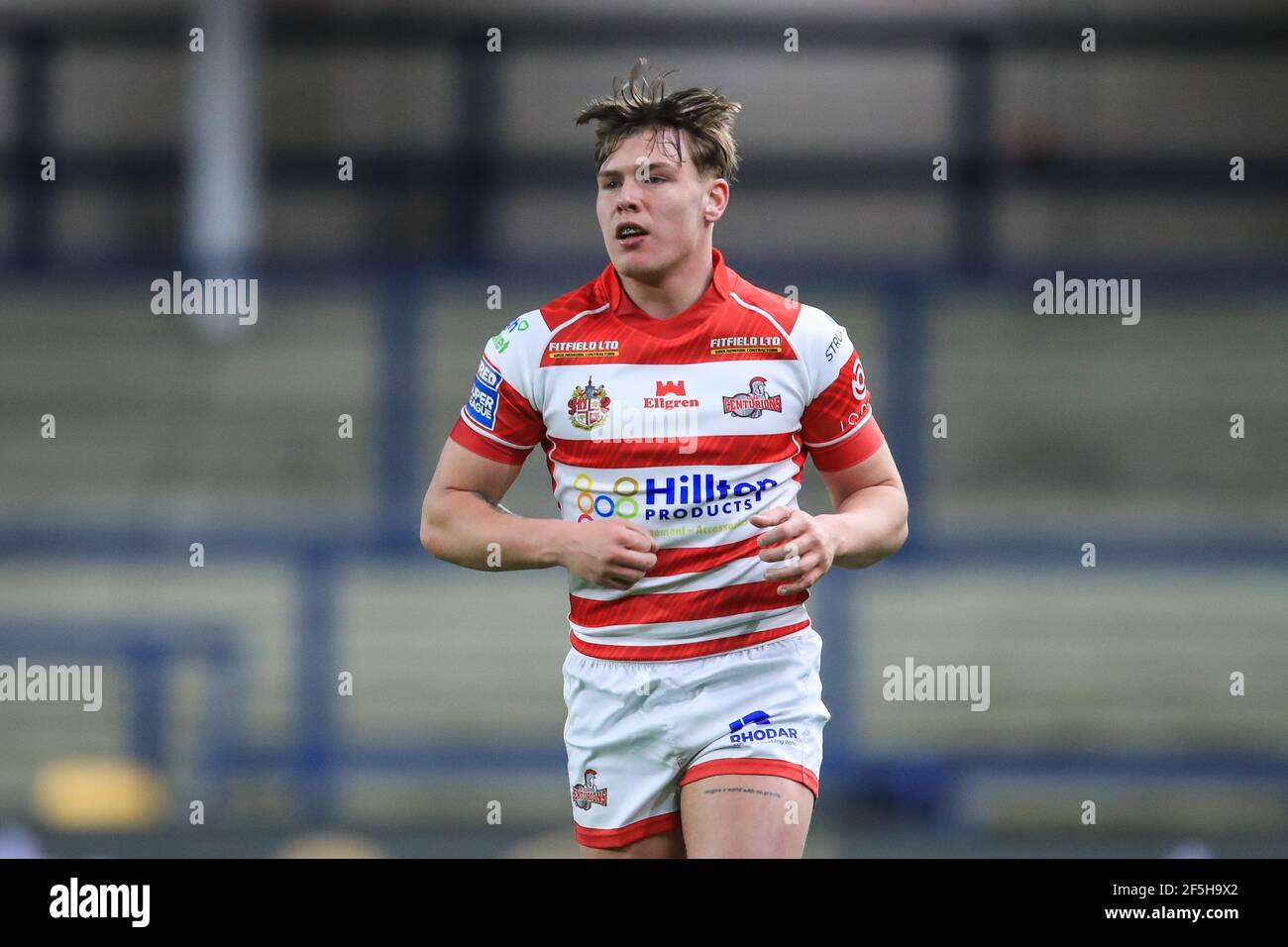 Keanan Brand (24) von Leigh Centurions in, am 3/26/2021. (Foto von Mark Cosgrove/News Images/Sipa USA) Quelle: SIPA USA/Alamy Live News Stockfoto