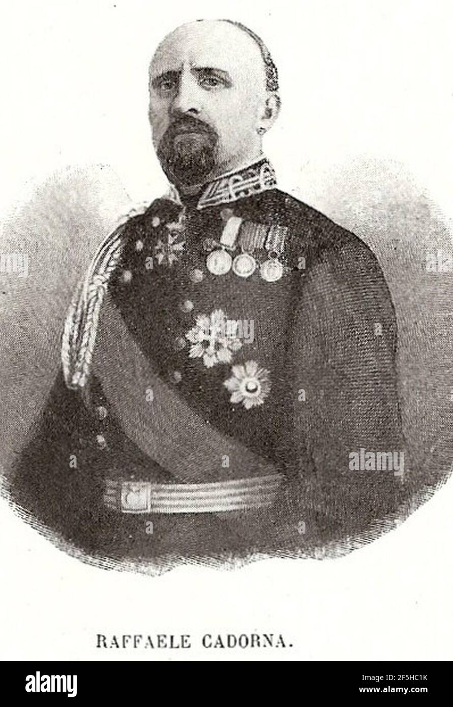 Raffaele Cadorna 1815 1897. Stockfoto