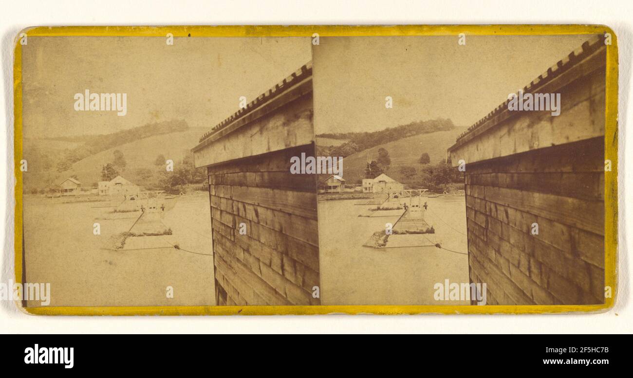 Millerstown Seilfähre... William T. Purviance (amerikanisch, aktiv 1860s - 1870s) Stockfoto