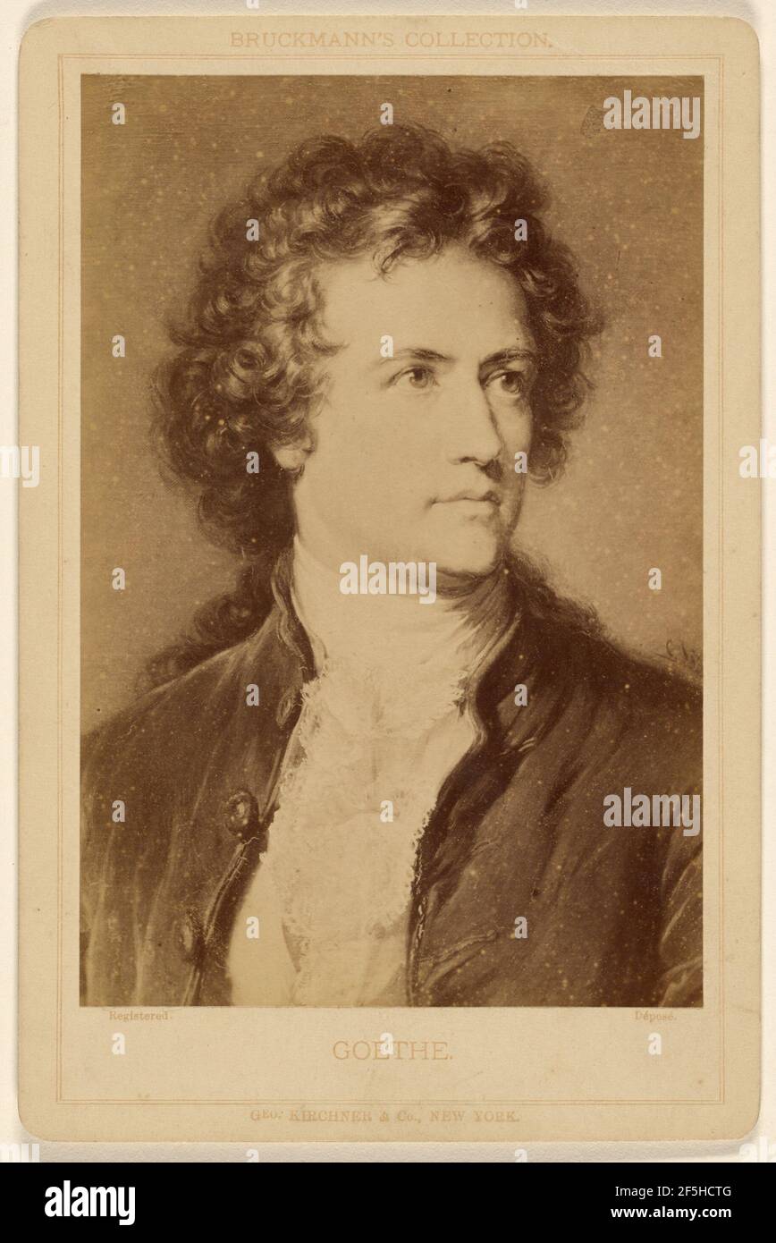Goethe. Ein Gemälde. Friedrich Bruckmann (Deutsch, 1814 - 1898) Stockfoto