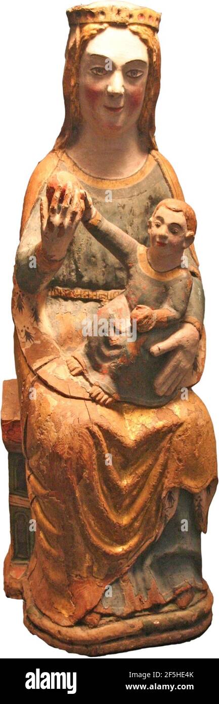 Region mosane - Sedes Sapientiae. Stockfoto