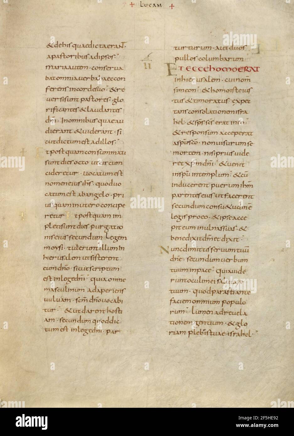 Textseite. Unbekannt Stockfoto