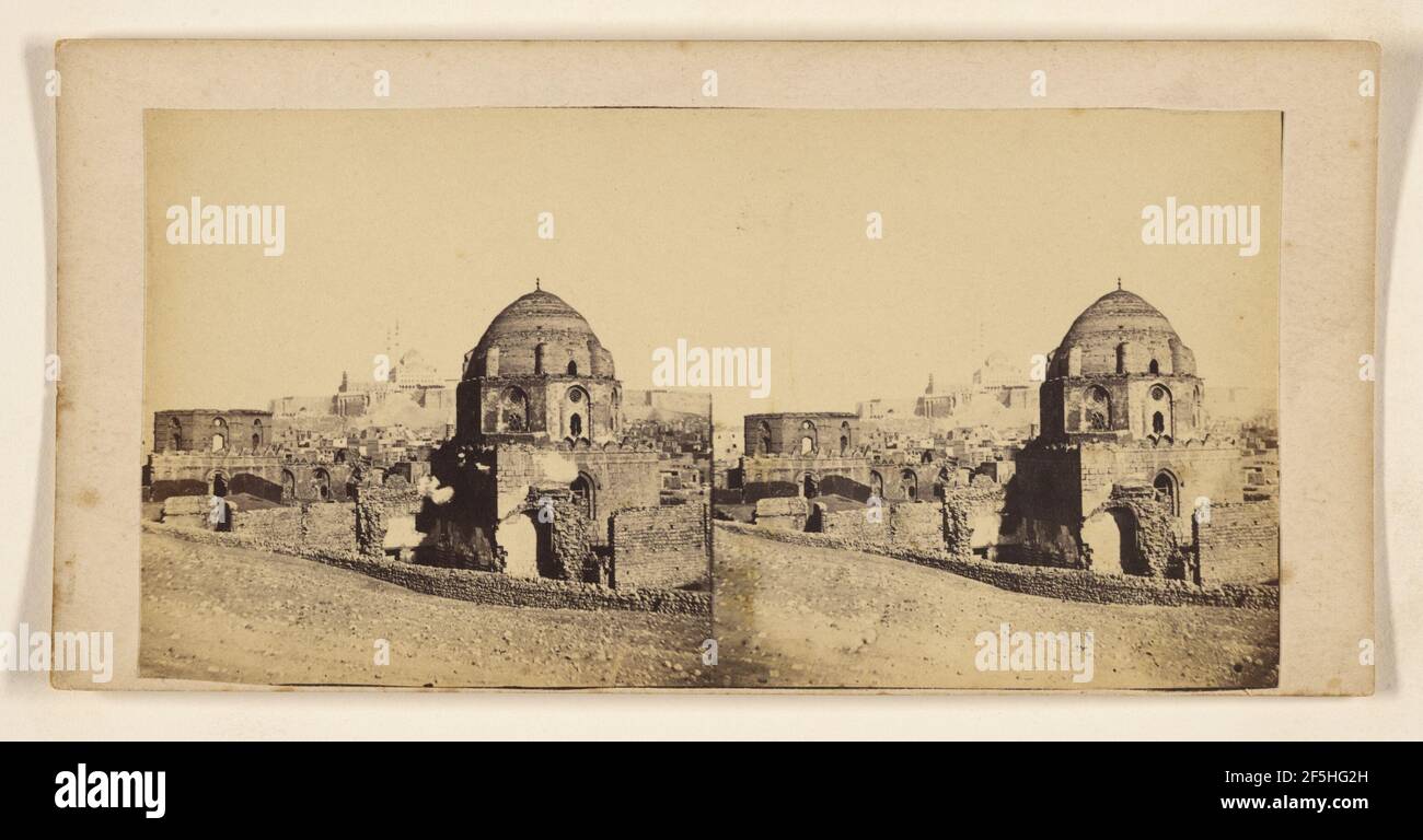 Blick auf das Kuppelgebäude. Zugeschrieben Francis Frith (Englisch, 1822 - 1898) Stockfoto Blick auf das Kuppelgebäude. Zugeschrieben Francis Frith (Englisch, 1822 - 1898) Stockfoto