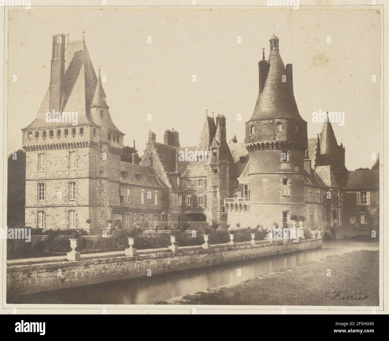 Vue du Chateau de Wartenon. Jacques Alexandre Ferrier (Französisch, 1831 - 1912) Stockfoto