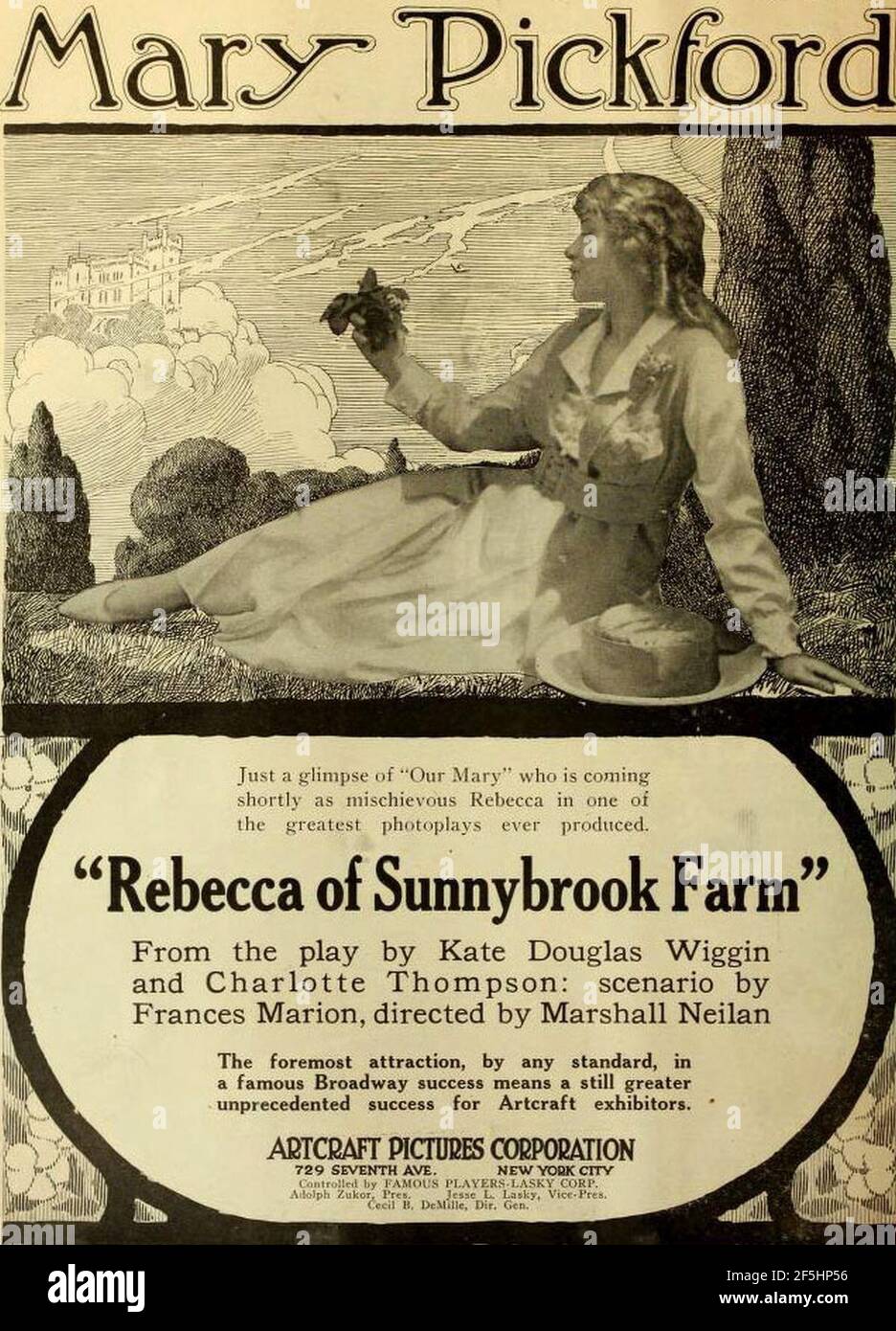 Rebecca von Sunnybrook Farm. Stockfoto