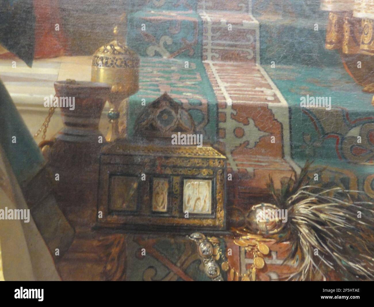 Ramberg, Arthur Georg von – der Hof Kaiser Friedrichs II. Zu Palermo – Detailschätze. Stockfoto