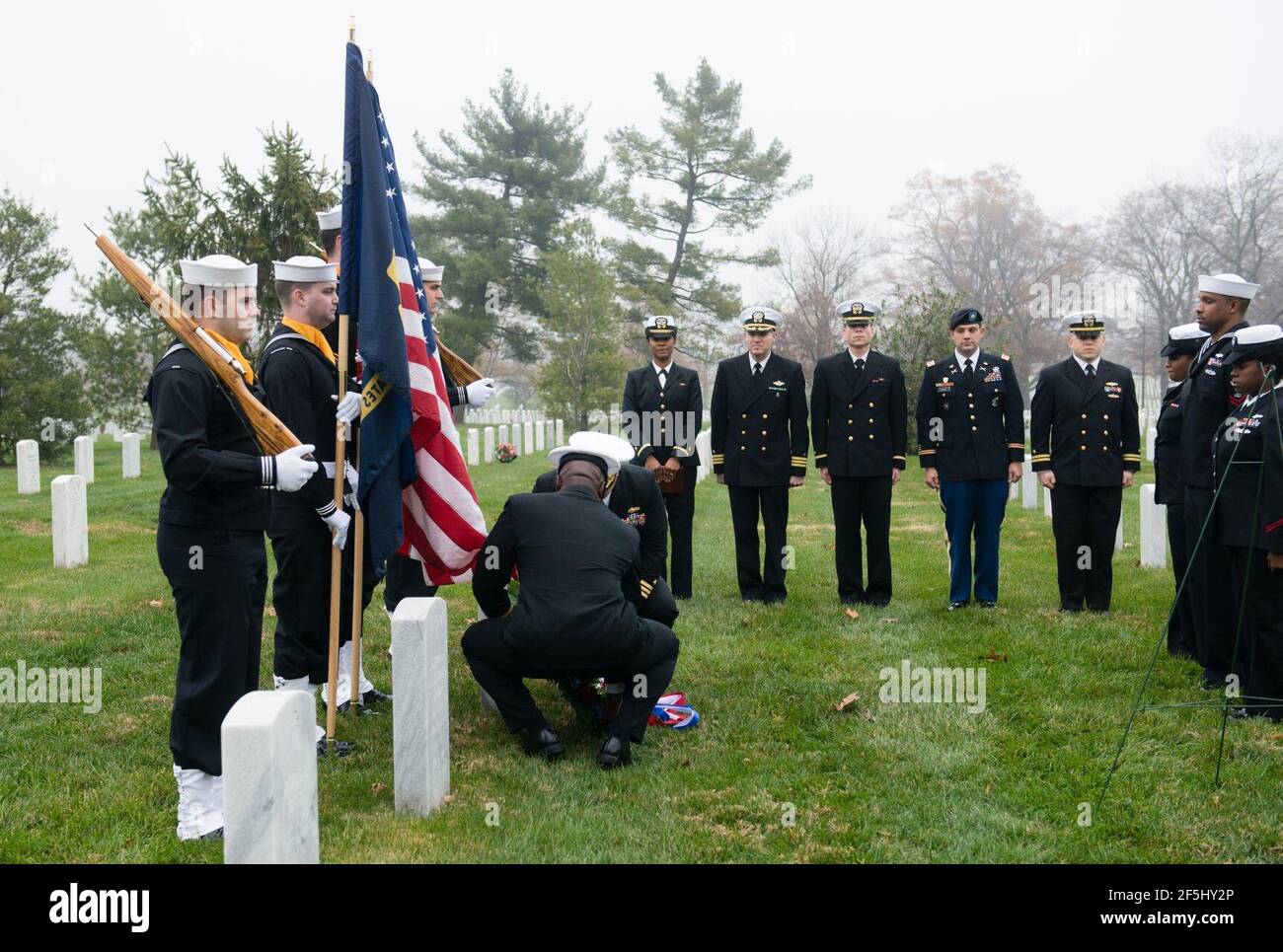 Admiral Grace Hopper wurde auf dem Arlington National Cemetery (23680817025) geehrt. Stockfoto