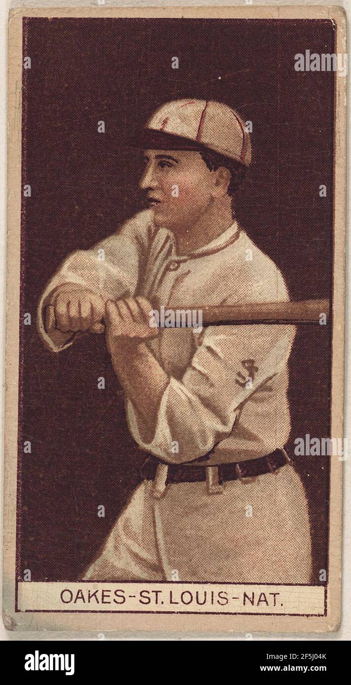 Rebel Oakes, St. Louis Cardinals, Baseball card Portrait Stockfoto